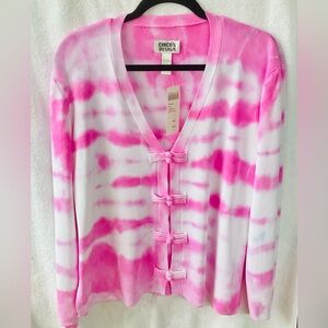 Chico’s Design Apparel Foo Cardigan WoodStock Special Edition; NWT; M/8